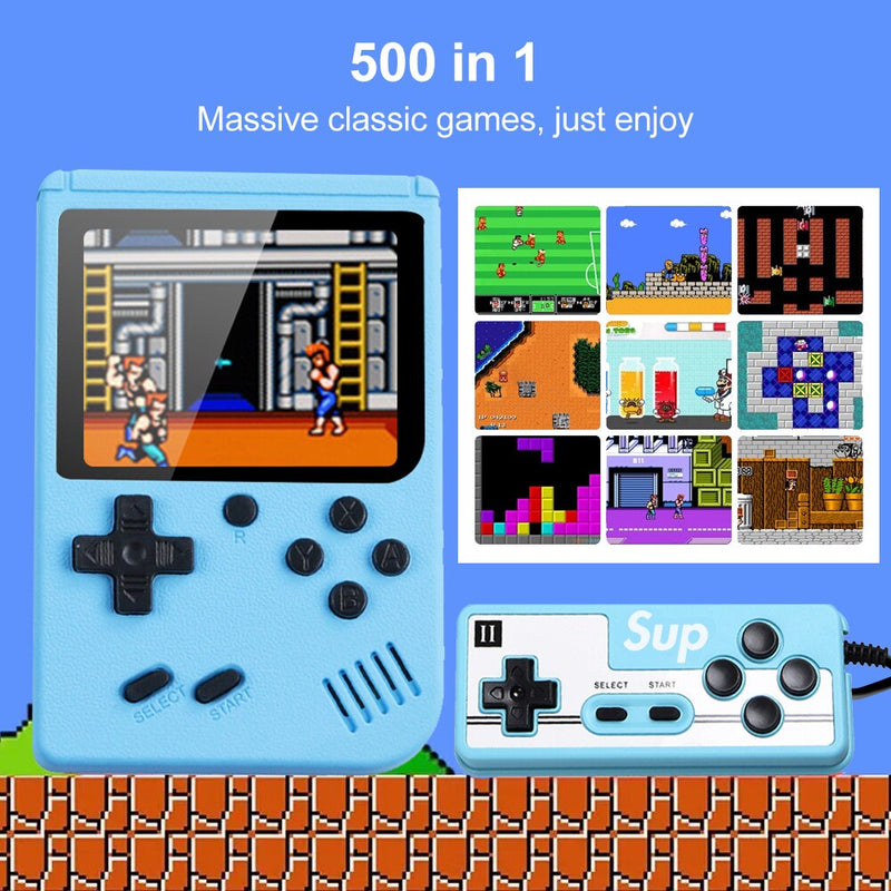 500 Jogos Mario Contra Mini Console De Jogo Portátil Tela HD